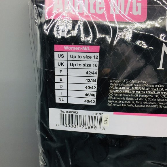 Liquid Black Catsuit Size M/L Halloween Costume Up to Size 12 - Picture 3 of 3